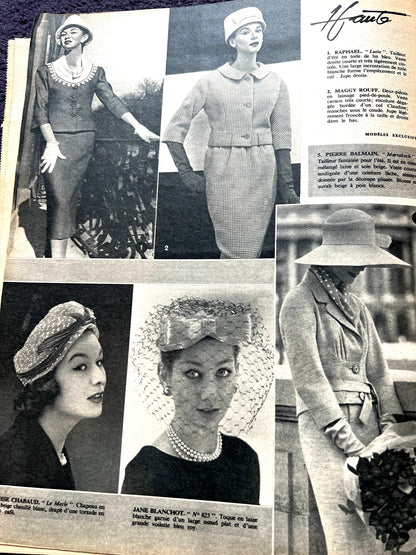 21st March 1957 French Women's Magazine Votre Mode incl  Dress Pattern