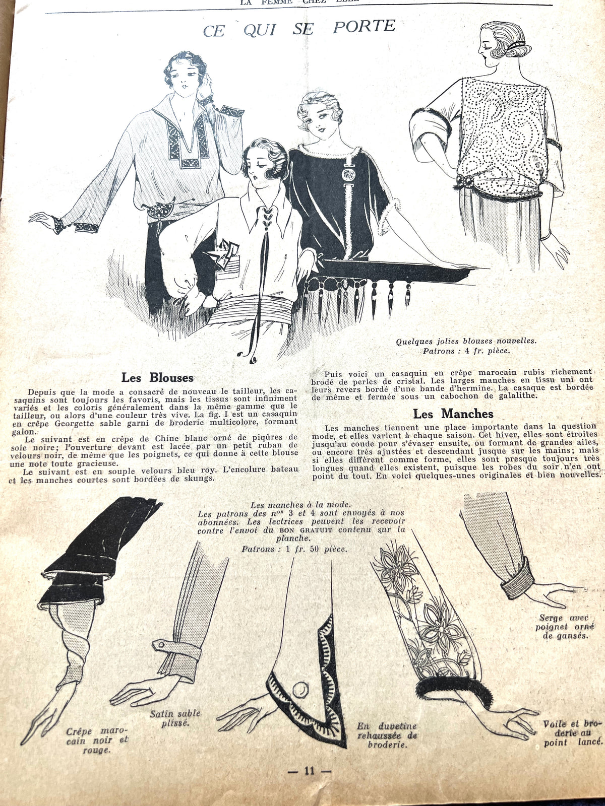 1920s Kitchen on Front Cover of 1st January 1923 French Review "La Femme Chez Elle"