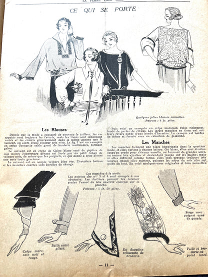 1920s Kitchen on Front Cover of 1st January 1923 French Review "La Femme Chez Elle"