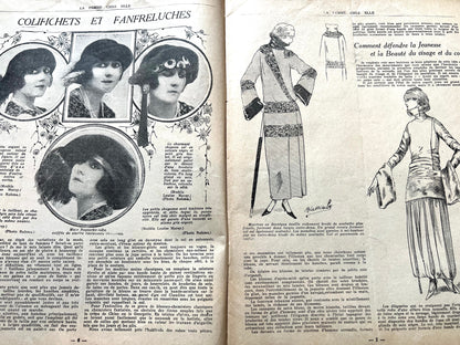 1920s Kitchen on Front Cover of 1st January 1923 French Review "La Femme Chez Elle"