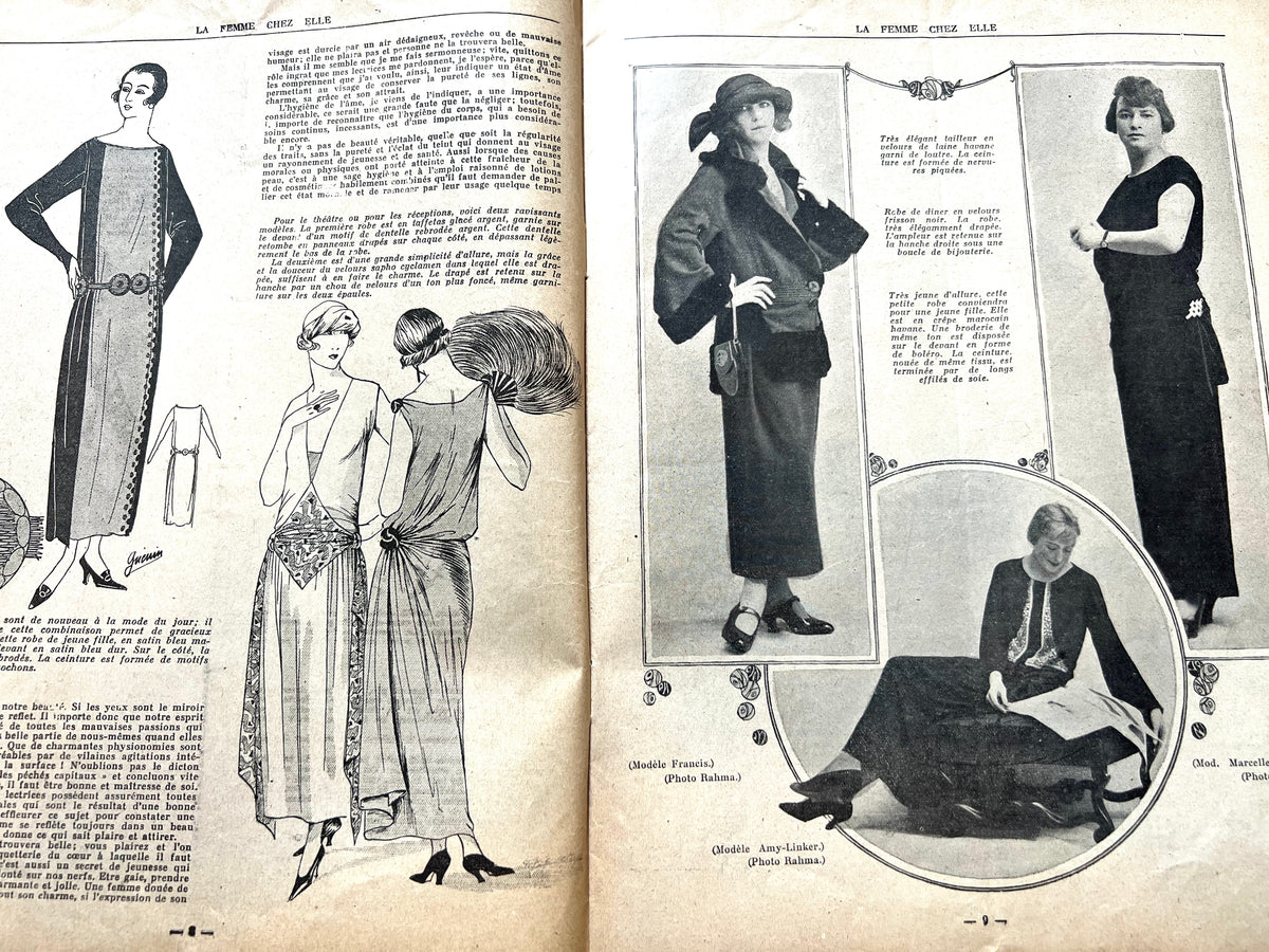 1920s Kitchen on Front Cover of 1st January 1923 French Review "La Femme Chez Elle"
