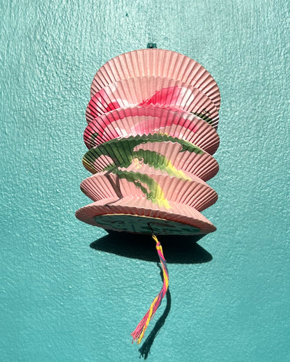 Vintage Colourful Round Paper Lanterns - Choice of Colours