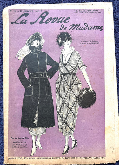Womens Winter Sports Clothes in 22nd January 1920 French  La Revue de Madame