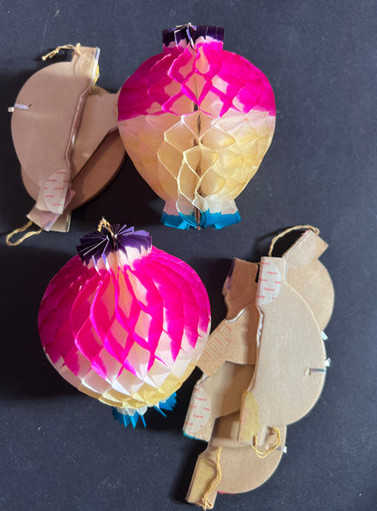 Unusual 1940s Japanese Paper Lanterns