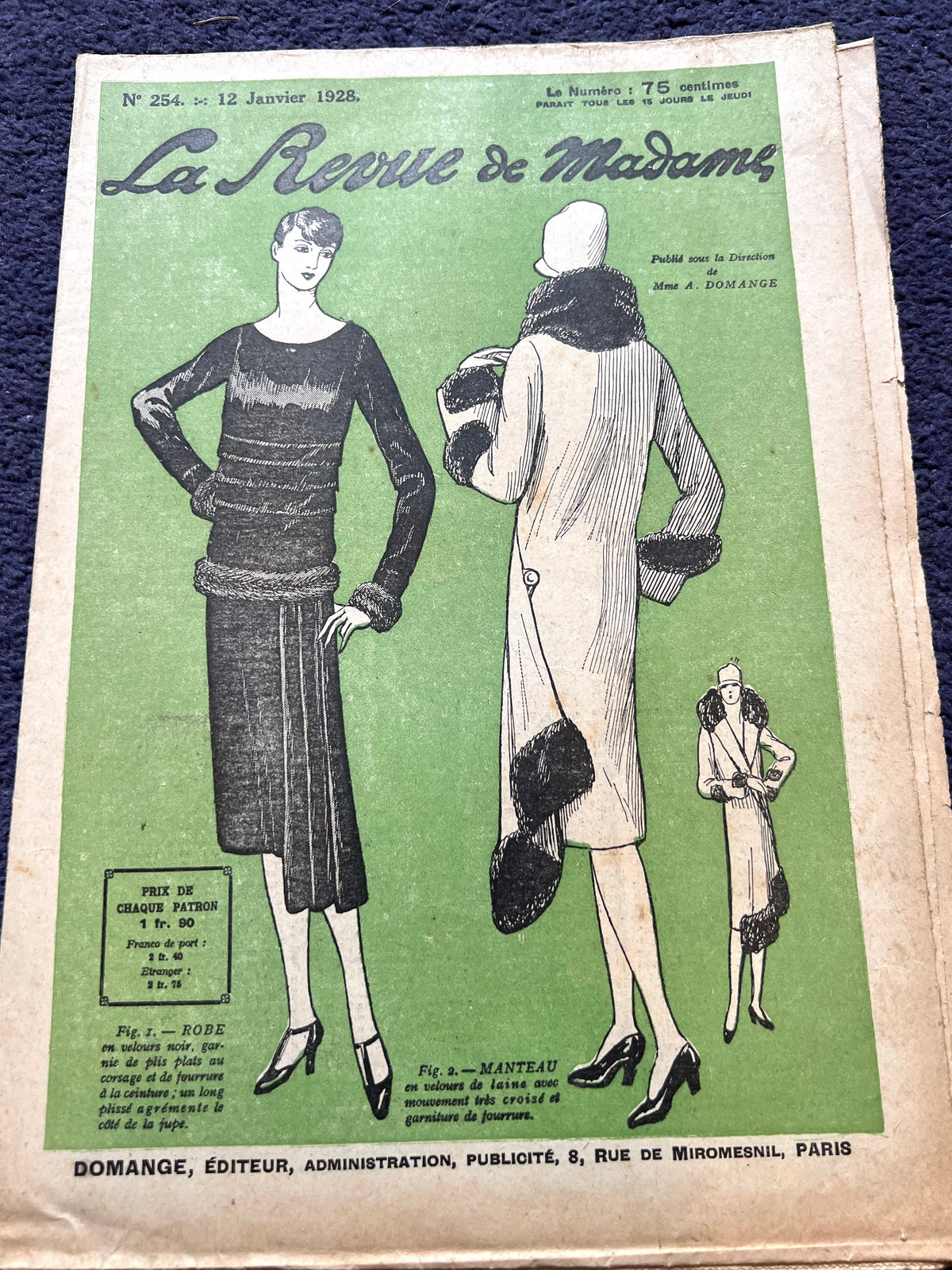 Fantastic Fancy dress Costumes in 12th January 1928 French La Revue de Madame