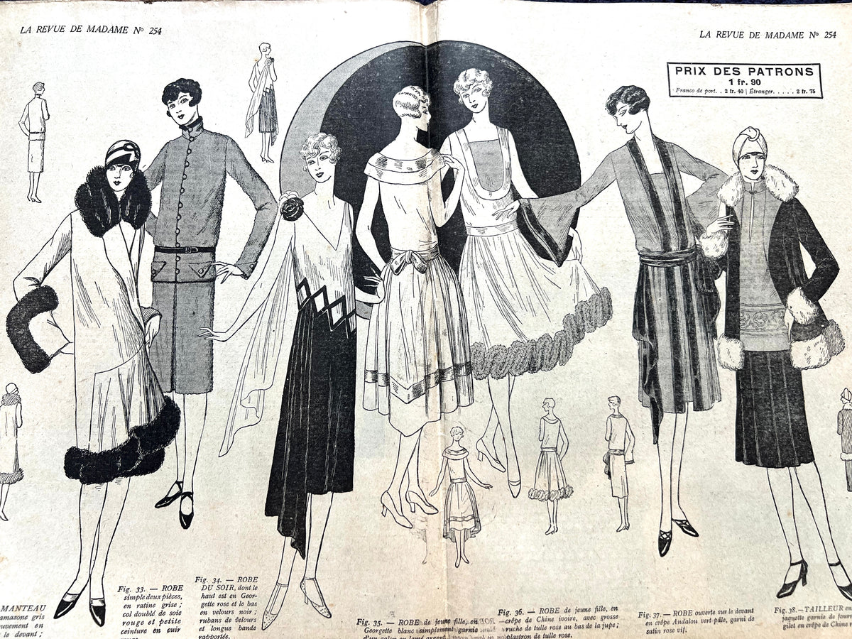 Fantastic Fancy dress Costumes in 12th January 1928 French La Revue de Madame