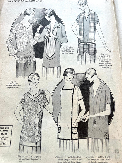 Fantastic Fancy dress Costumes in 12th January 1928 French La Revue de Madame