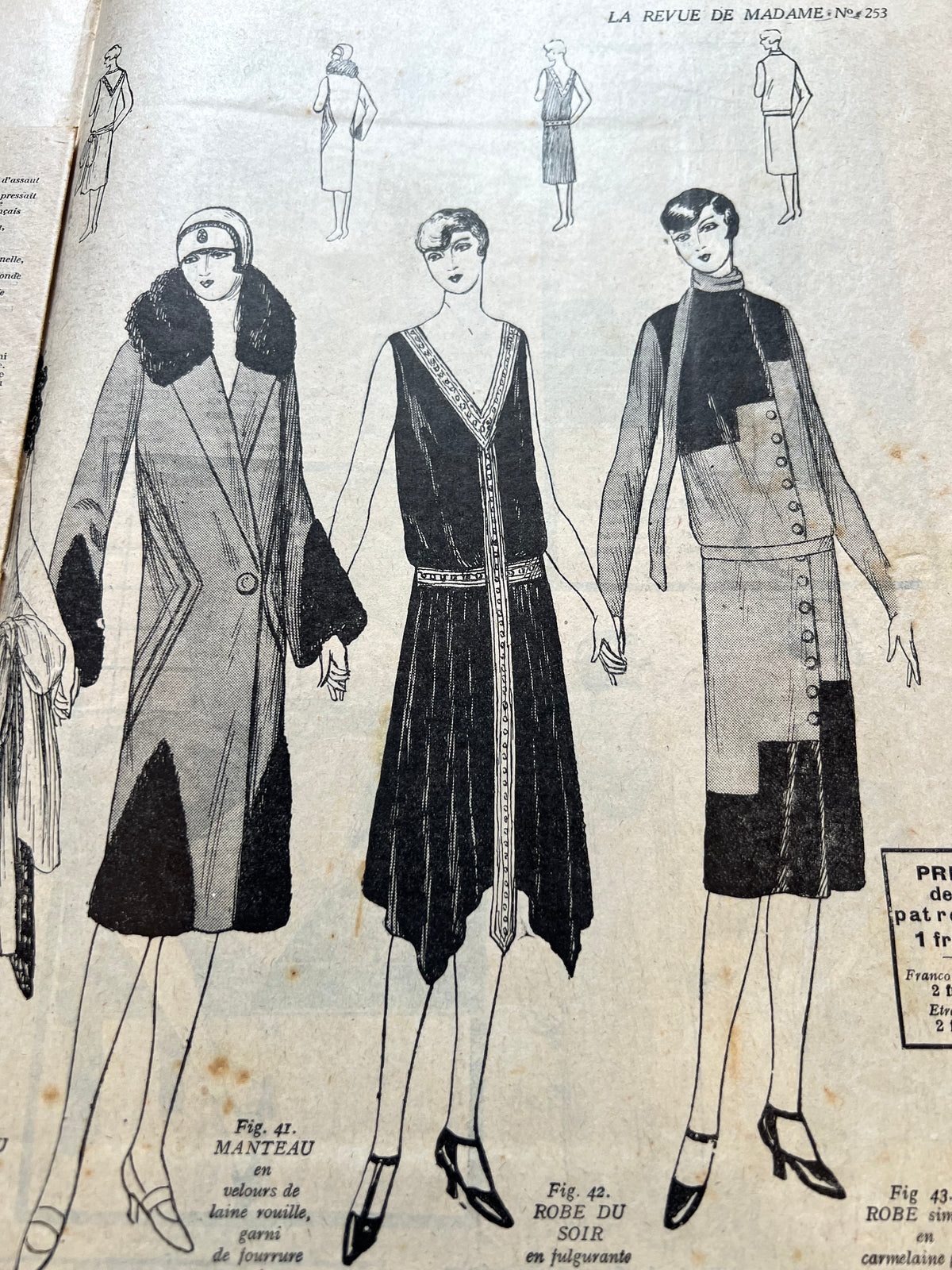 Lovely 1920s Fashions in this December 1927  La Revue de Madame