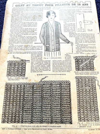 Elegant Skating Attire on Cover of  26th January 1928 French La Revue de Madame