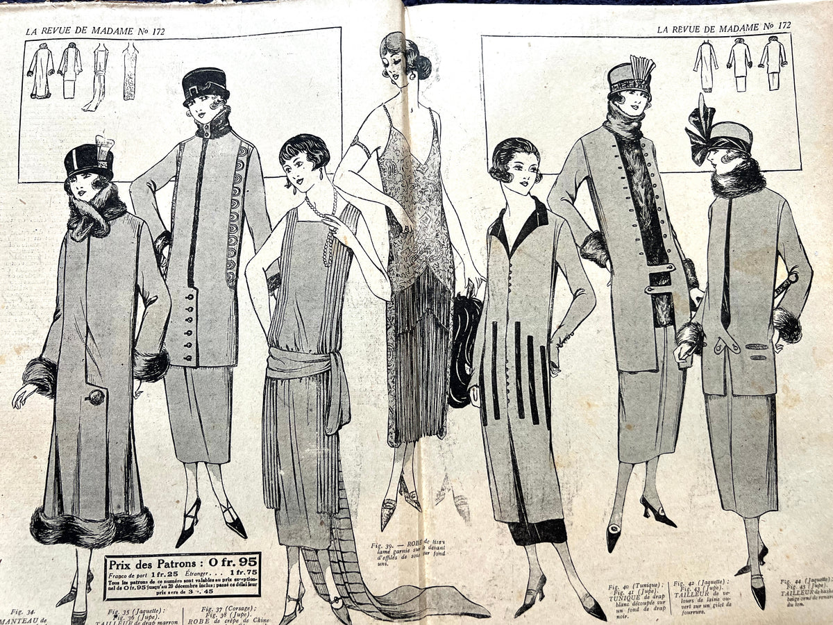 Gorgeous 1920s Millinery in 20th November 1924 French  La Revue de Madame