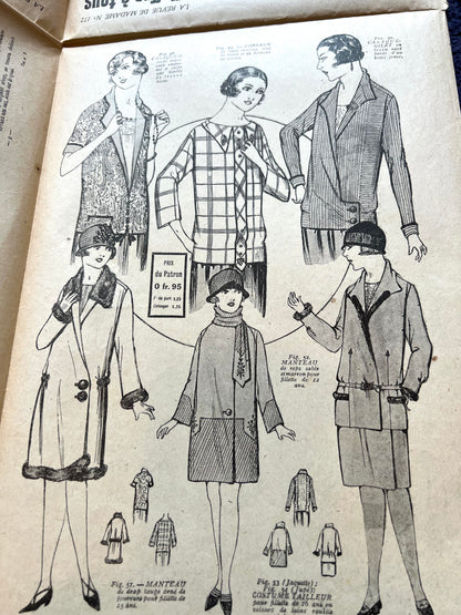 Gorgeous 1920s Millinery in 20th November 1924 French  La Revue de Madame