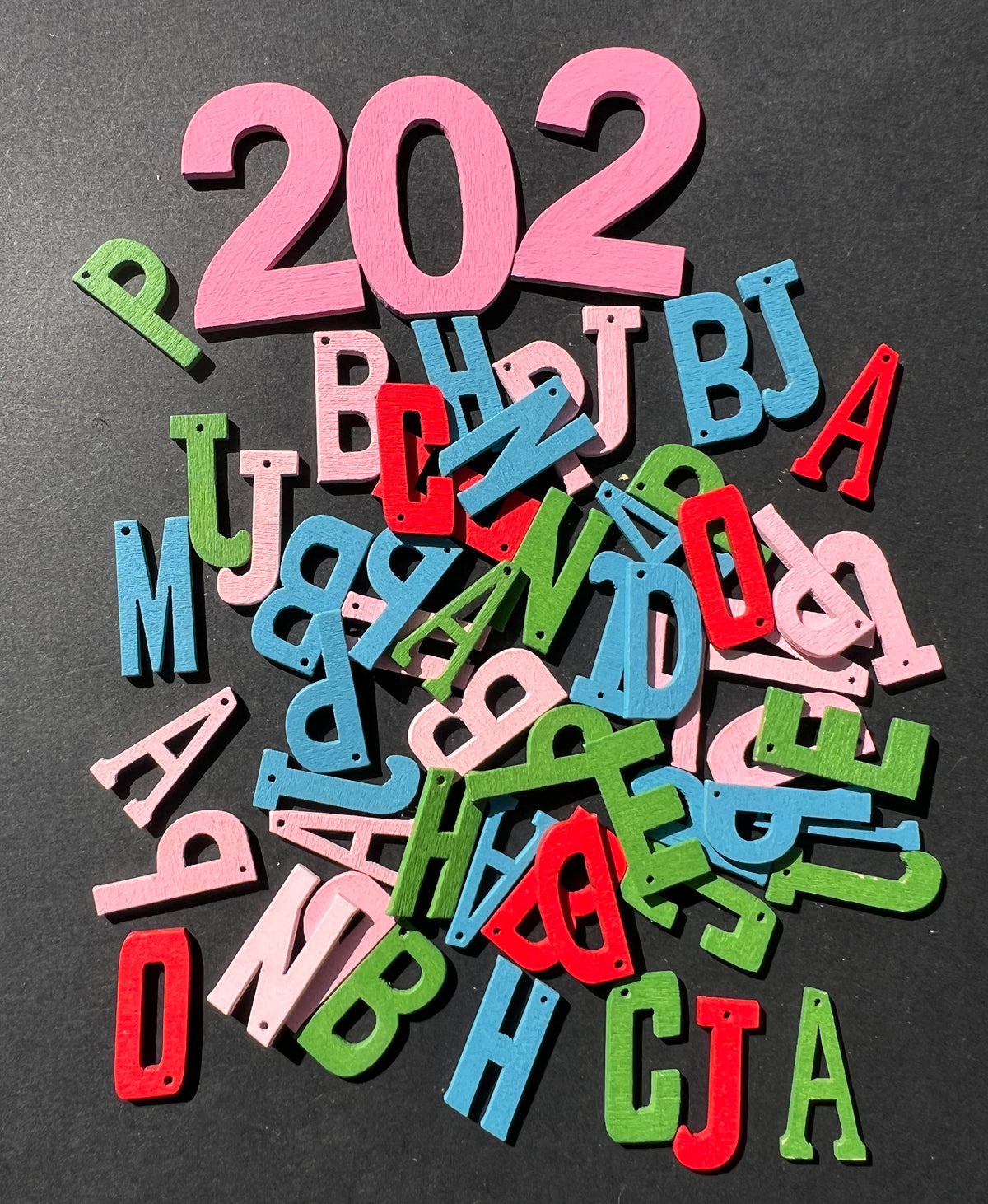 Job Lot of Wooden Letters