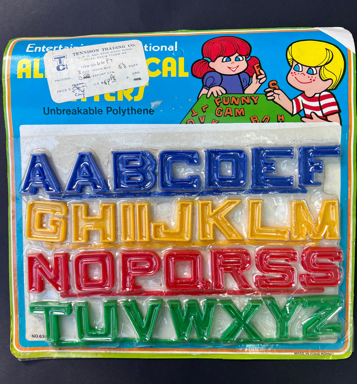 2 Vintage Alphabet and Number Sets - Hong Kong Salesman's Sample