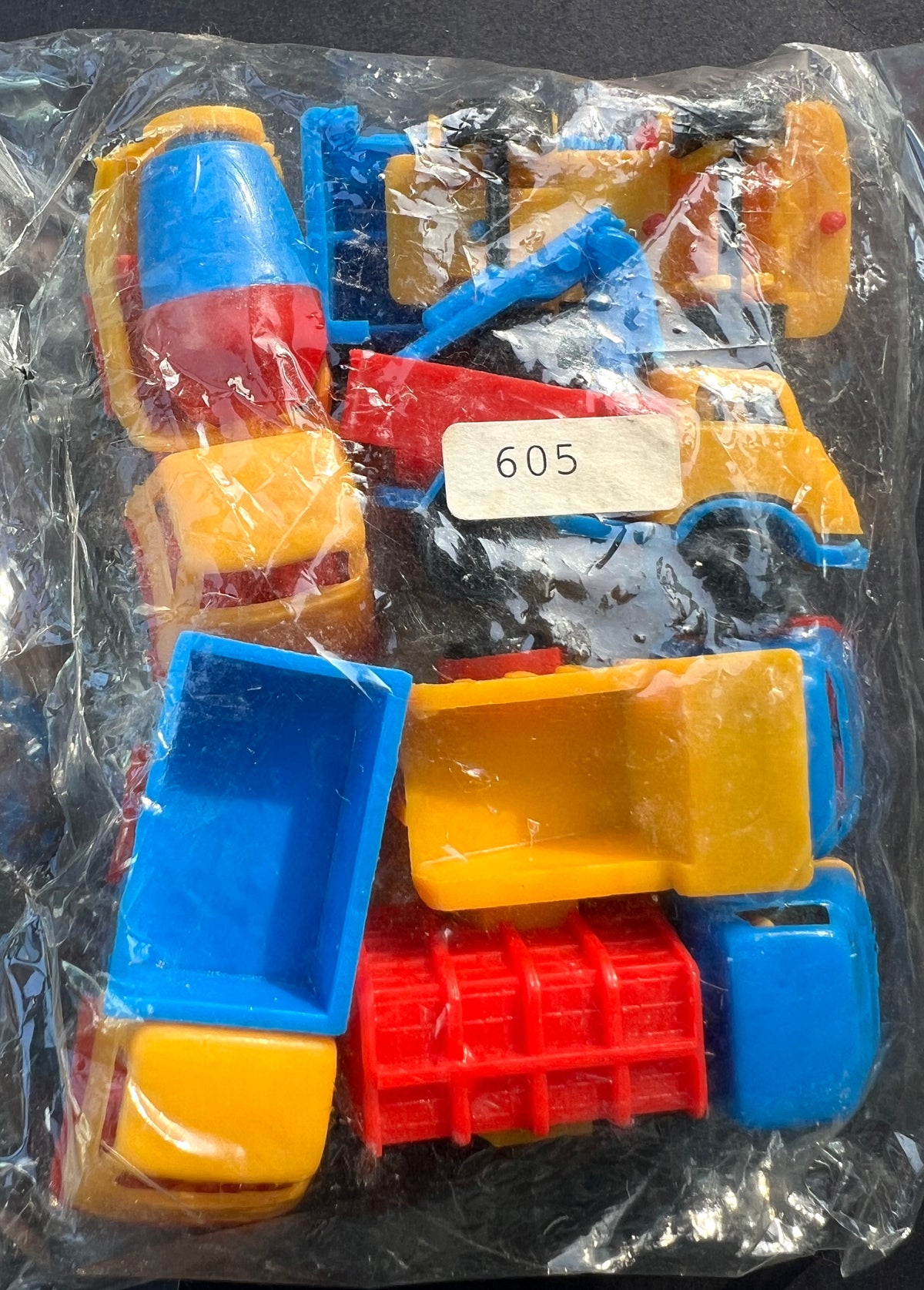 Vintage Hong Kong Salesman's Sample - 6 Brightly Coloured Toy Lorries and Trucks - All Different.