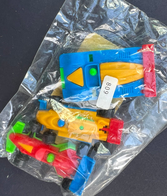 Vintage Hong Kong Salesman's Sample - 3 Brightly Coloured Racing Cars