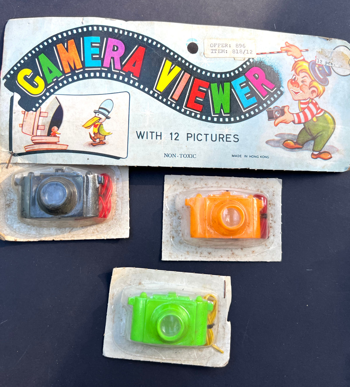 Hong Kong Salesman's Sample Sheet - Header and 3 Cameras