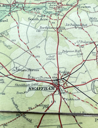 1920s Bartholomew's Map of Norfolk (Sheet 15)