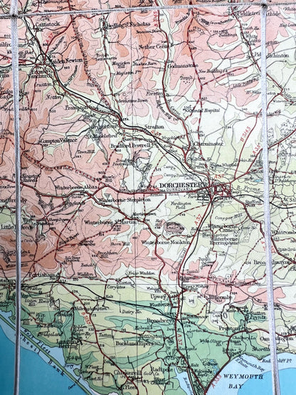 1920s Bartholomew's Map of Dorset and Somerset (Sheet 34)