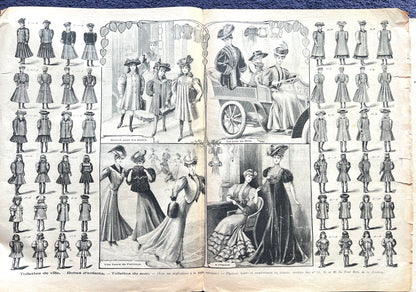 3 Part French Womens Papers from 1903 and 1906 - Perfect for Crafts.