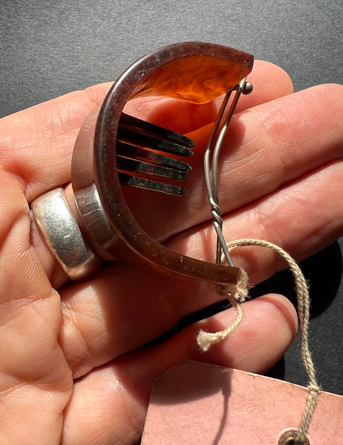 1940s Celluloid Pony Tail Holder Salesmans Sample