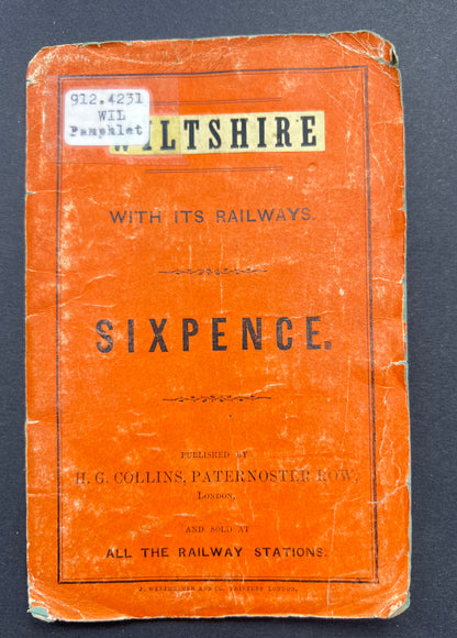 Fascinating 1800s Political Map of Wiltshire with it's railways.