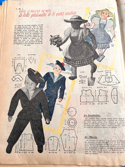 Full of Christmas Cheer in December 1950 issue of French Petit Echo de la Mode
