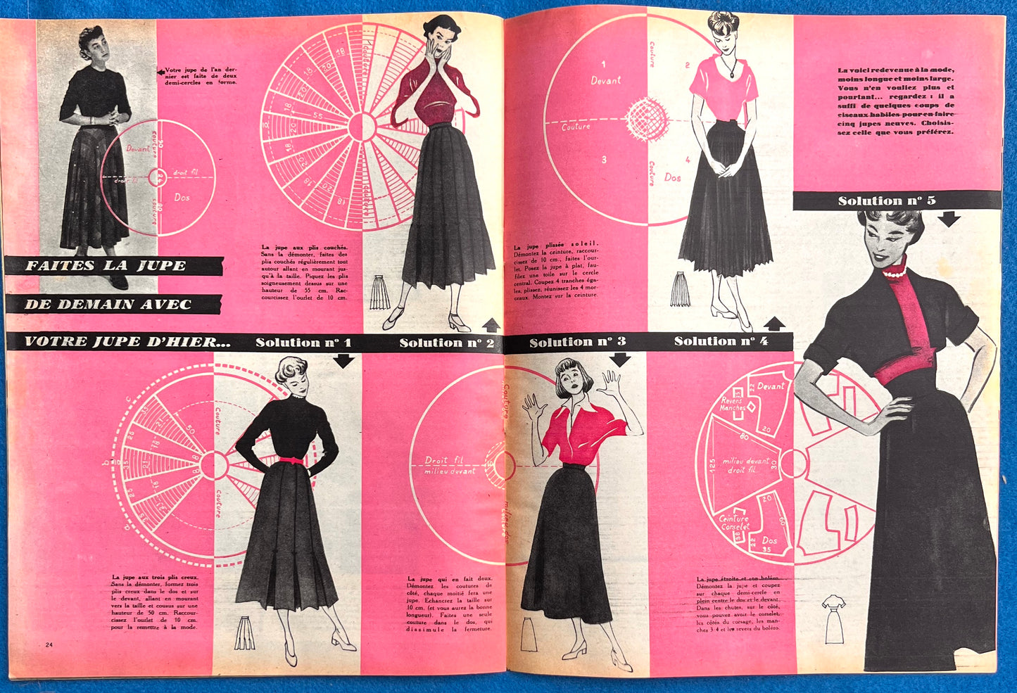 Look What We Got For Christmas...December 1948 issue of ELLE French Fashion Magazine