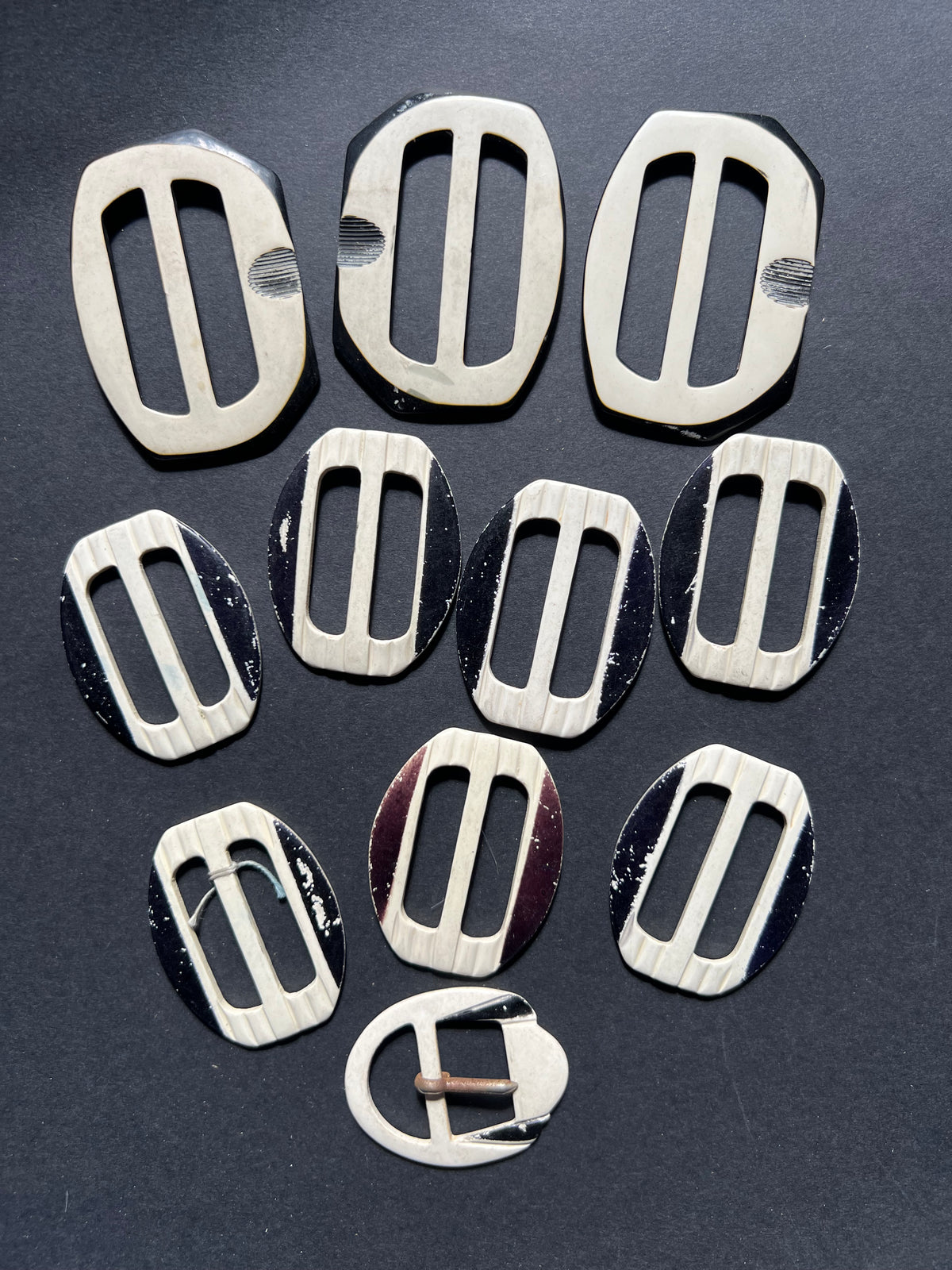 Job Lot of 11  Vintage Buckles for Painting or Upcycling
