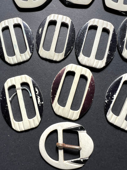 Job Lot of 11  Vintage Buckles for Painting or Upcycling
