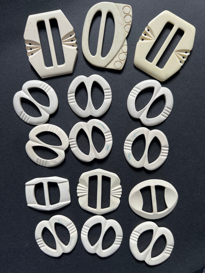 Job Lot of 15  Vintage Buckles for Painting or Upcycling