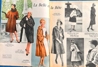 December 1960 French Women's Paper Reflets de Paris with Coat Patterns