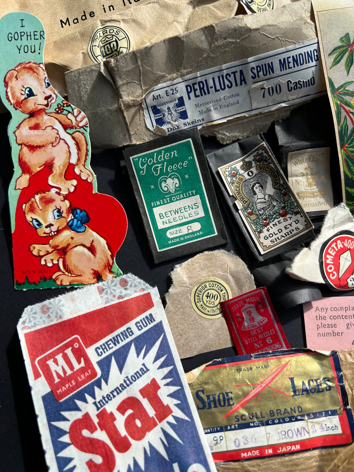 Job Lot of Vintage Labels, Packaging etc for Getting Creative with..