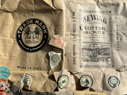Job Lot of Vintage Labels, Packaging etc for Getting Creative with..