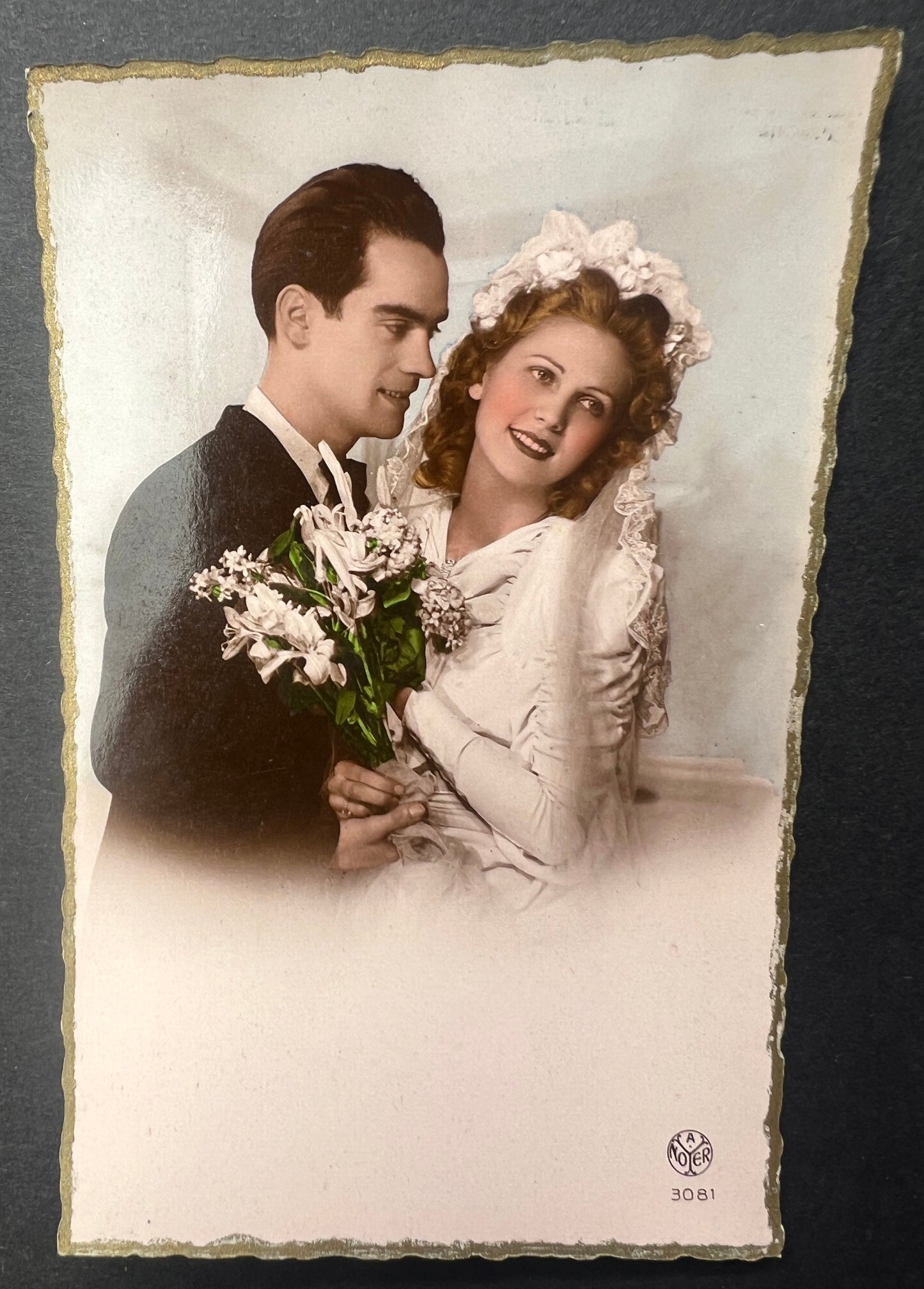 Unused 1940s French Wedding Postcards