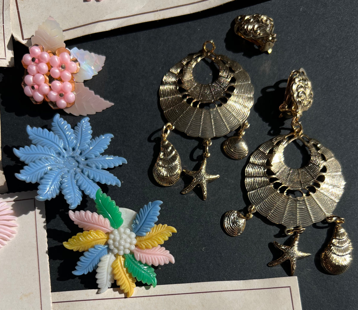 Job Lot of Vintage Clip On Earrings for Repair or Repurposing
