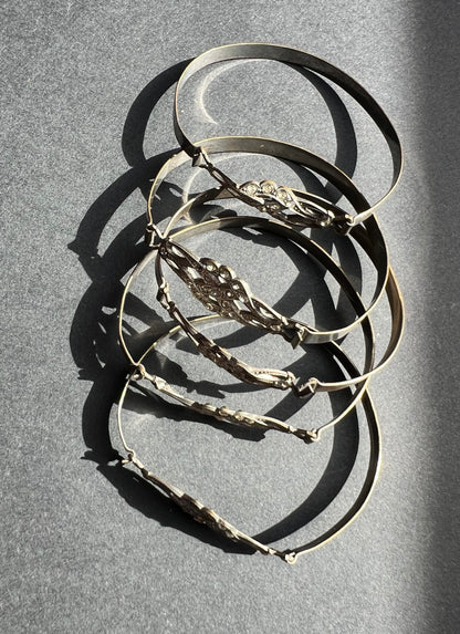 5 Vintage 1930s Bangles that Need Some Crystals Replacing