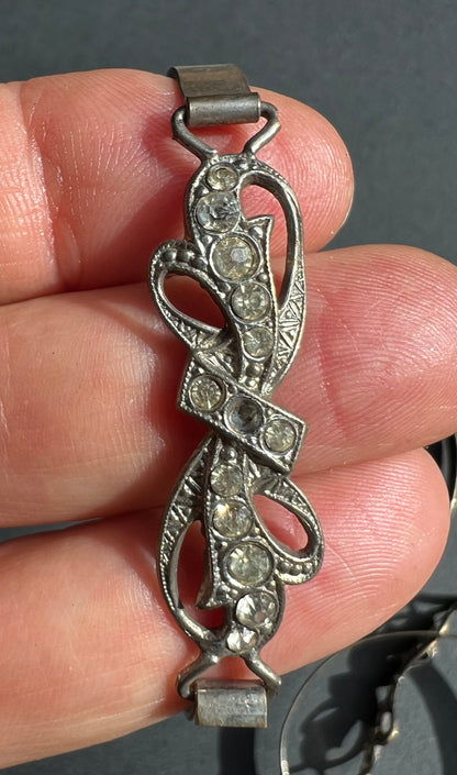 7  1930s Bangles that Need Some Crystals Replacing