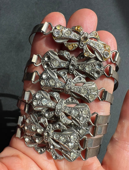 7 Vintage 1930s Bangles that Need Some Crystals Replacing