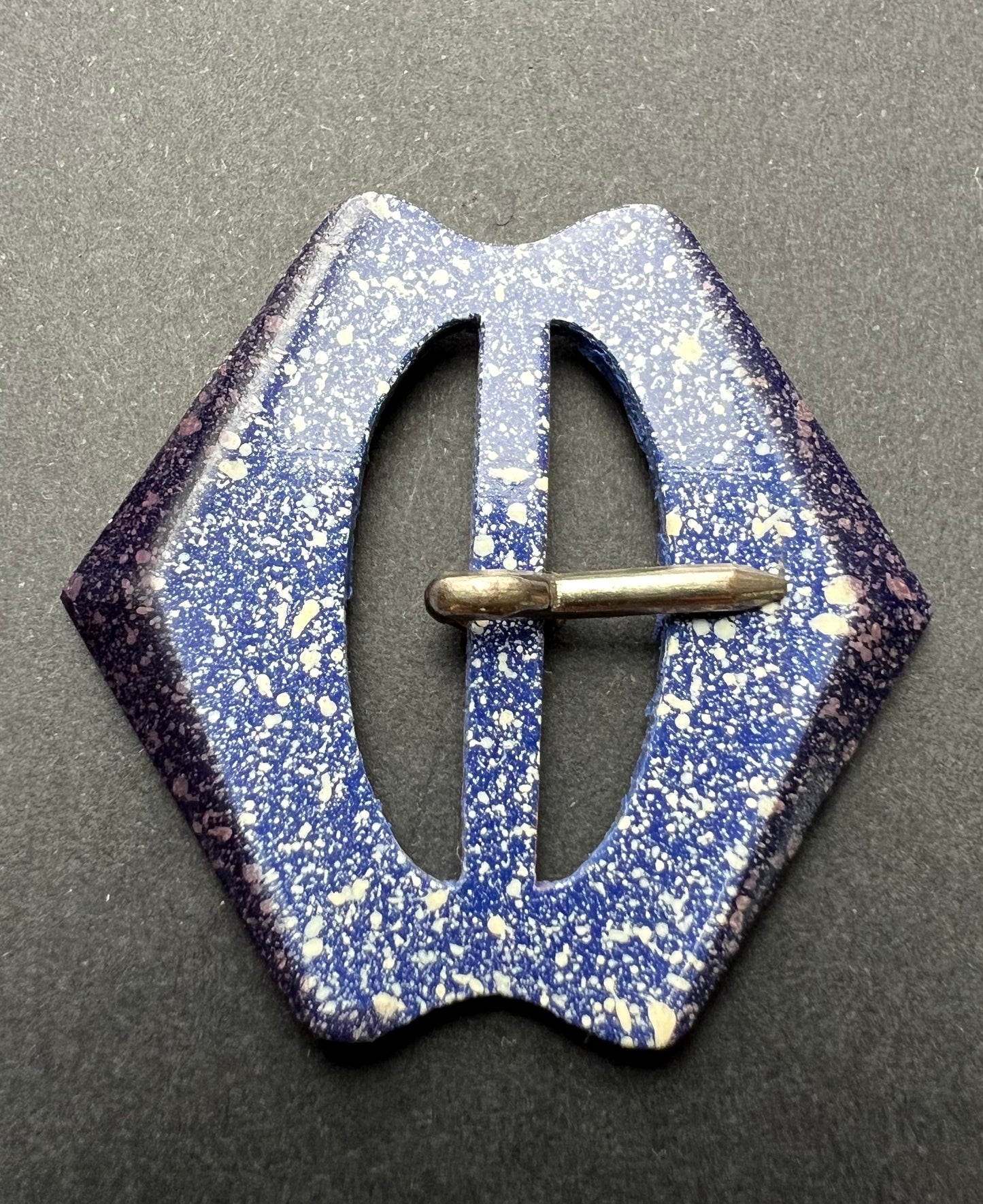 Very 1940s Blue and White Buckle - fits 2.5cm wide Belt