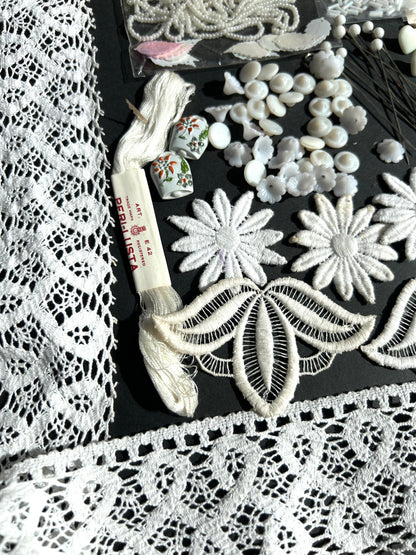 White Vintage Craft Pack