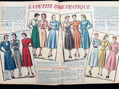 21st January 1949 Edition of French Fashion Paper Modes de Paris