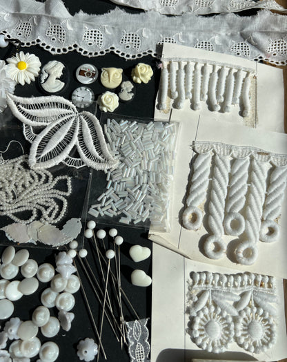 White Vintage Craft Pack