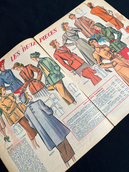 Winter Fashions in 28th January 1949 French Fashion Paper Modes de Paris