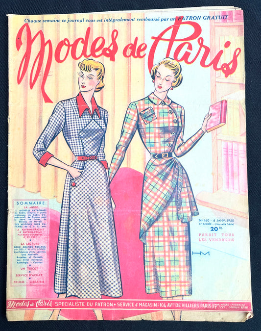 Winter Sports Wear in 6th January 1950 French Fashion Paper Modes de Paris