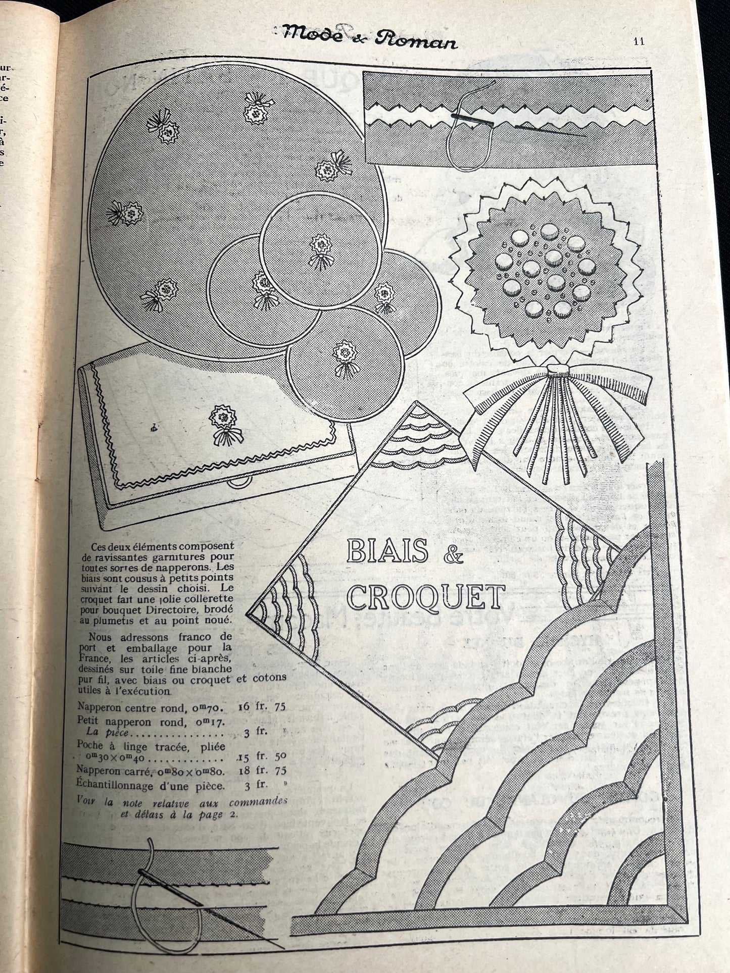 Ski-ing and Needlework in 19th January 1935 French Magazine Mode & Roman