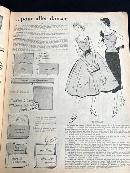 Homemaking and Needlework in January 1958 French Handicrafts Paper Mon Ouvrage