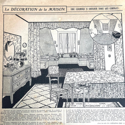 15th January 1933 French Handicrafts Paper Mon Ouvrage Wonderful Needlework, Interiors, Adverts