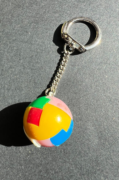 Vintage Puzzle Ball Keyring