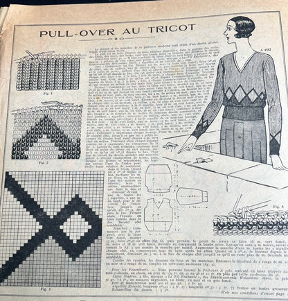 15th January 1933 French Handicrafts Paper Mon Ouvrage Wonderful Needlework, Interiors, Adverts