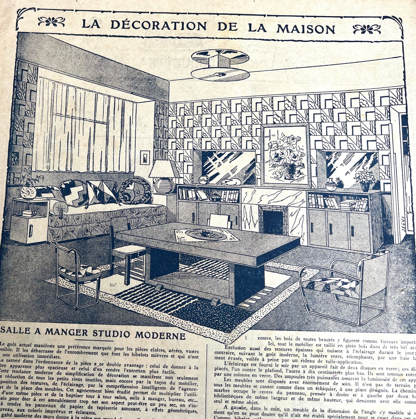 Homemaking and Crafts in 1st January 1931 French Handicrafts Paper Mon Ouvrage